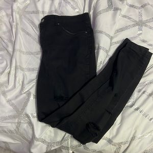 Urban Groove black ripped jeans - size L